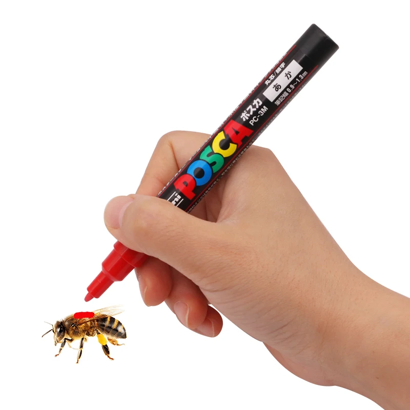 1Pcs Queen Bee Marker Pen 5 Color Optional Queen Bee Marking Pen Plastic Marks Pen Beekeeping Tools Bee Identification Equipment