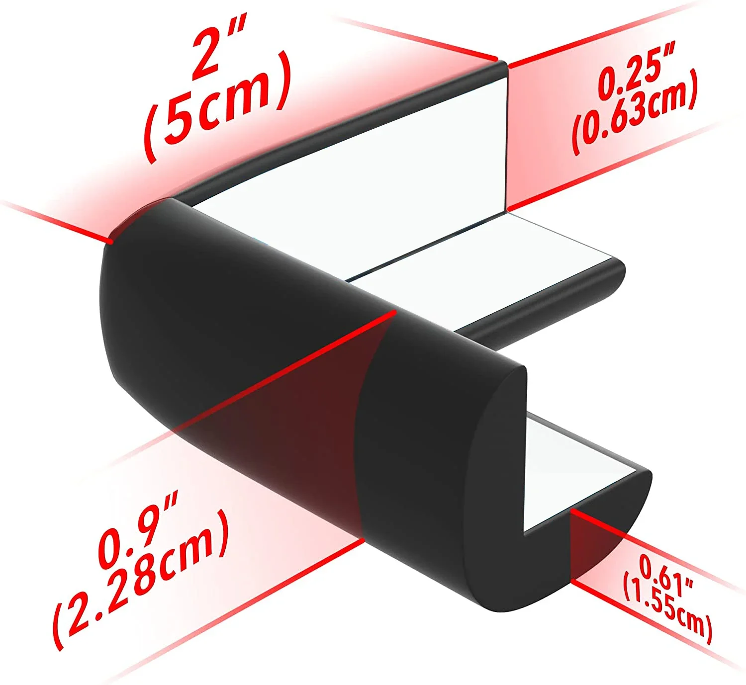 4pcs Soft Baby Proofing Corner Guards - Pre-Taped Table Corner Protector for Child Safety Furniture Bumper & Sharp Edge image 6