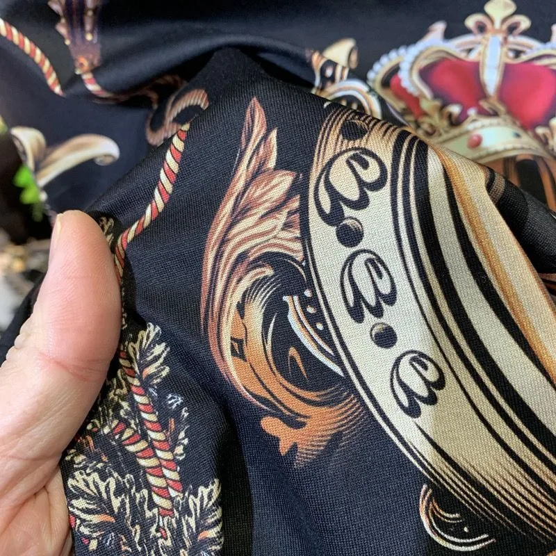 Men's Clothing Summer high quality Thin Aggressive Lion Print Breathable Slim-fit Casual All-match Trendy Short-sleeved T-shirts