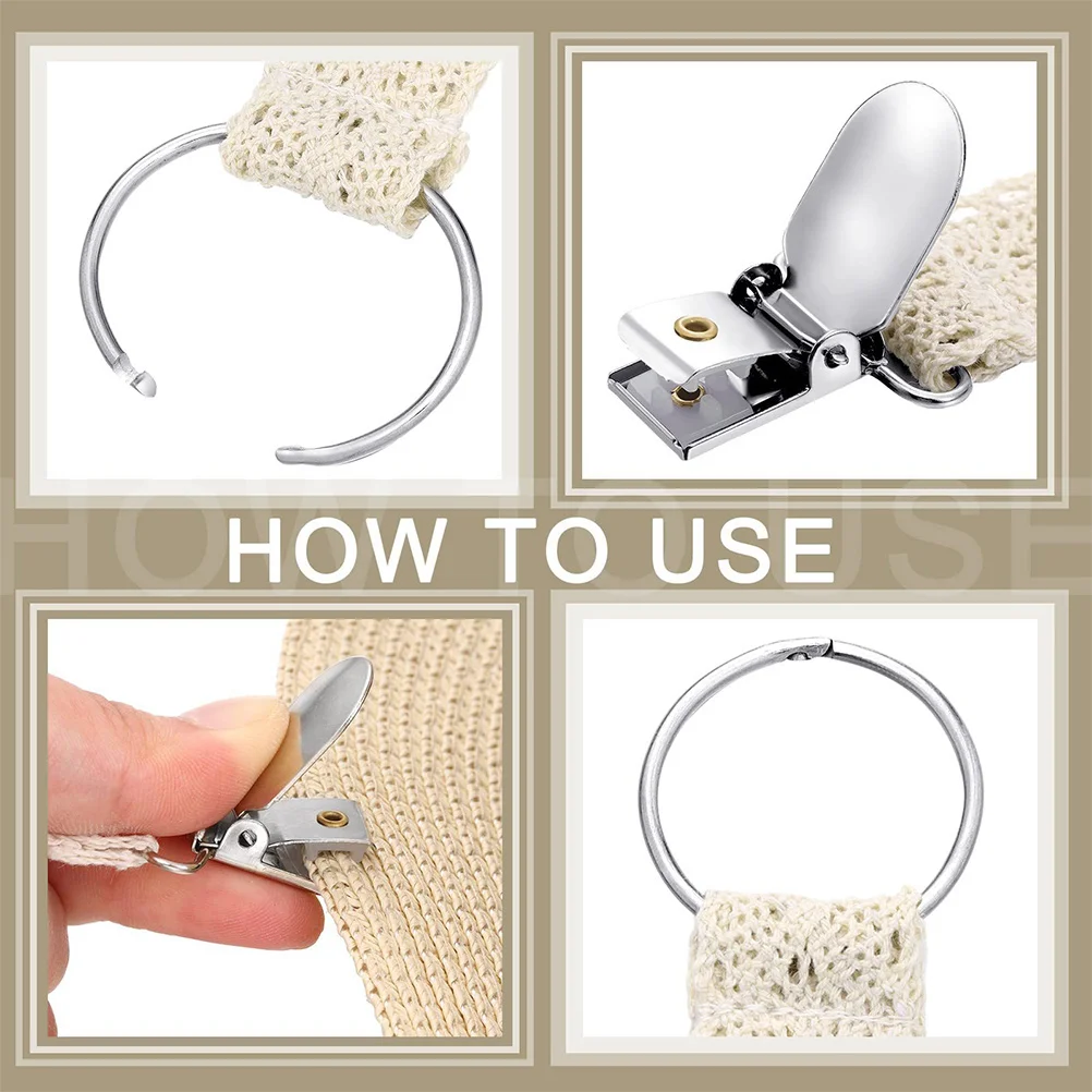 

Lace Hat Clip Travel Accessories Clips for Hanging Cap Beige Sweater