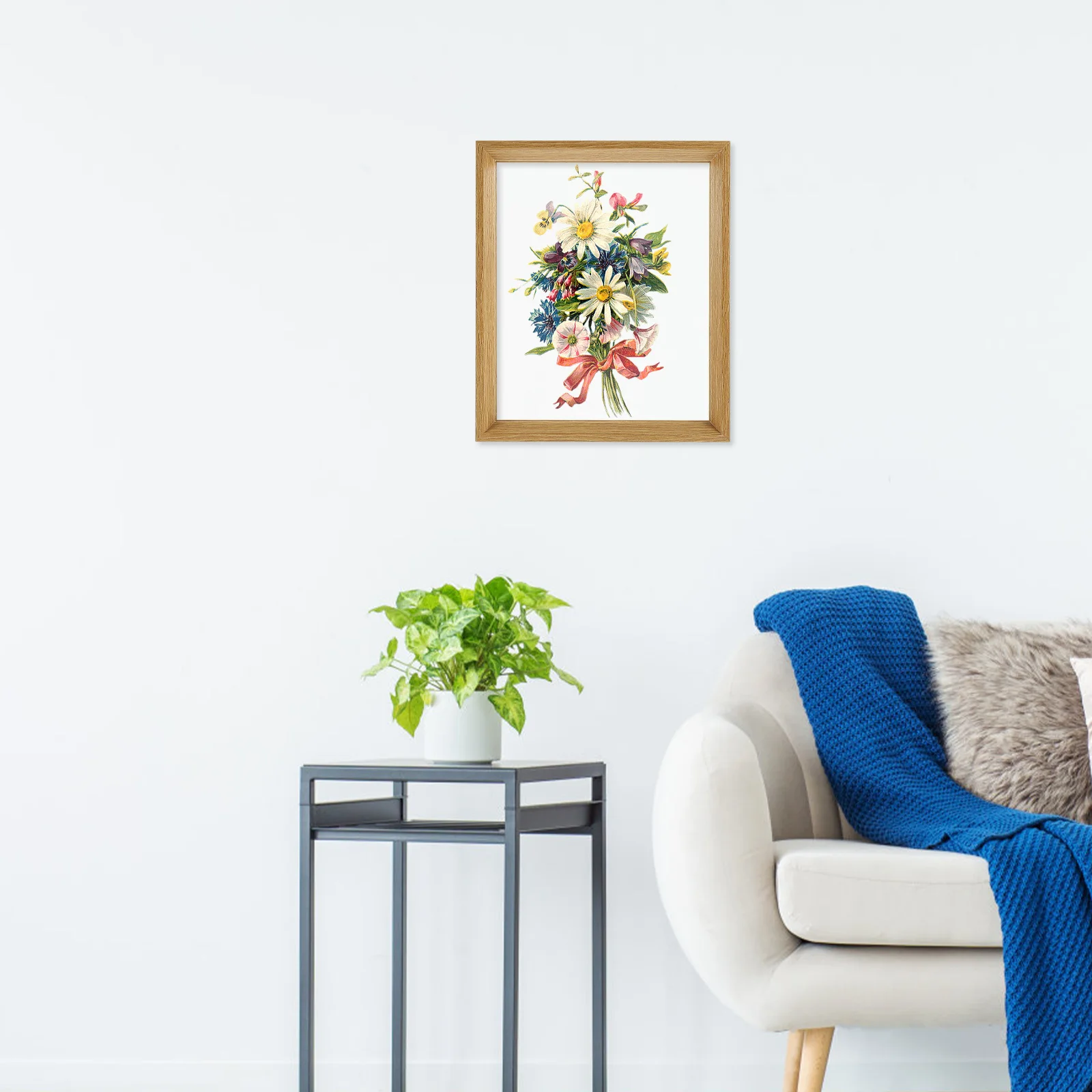 

7 Inch Photo Simple Picture Frame For Pressed Flowers Diy Artwork Display Home Decor Specimen Frame Wall Mountable