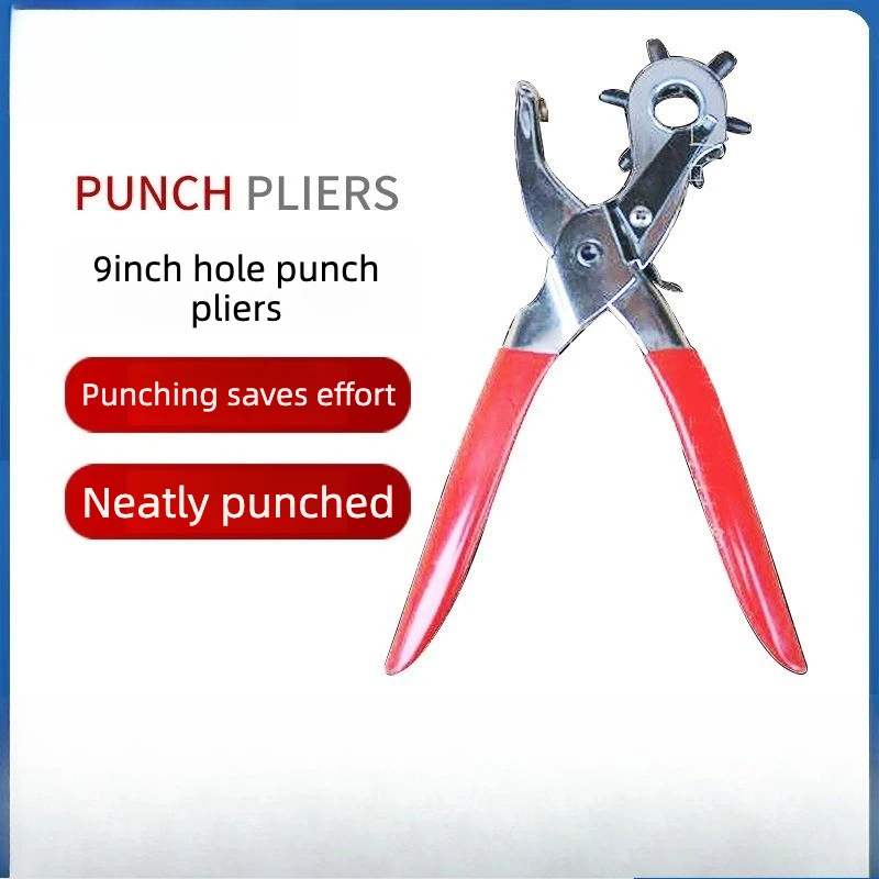 

Belt Punch, Perforation Pliers, Multifunctional Carbon Steel Pliers A3 German Belt Punch