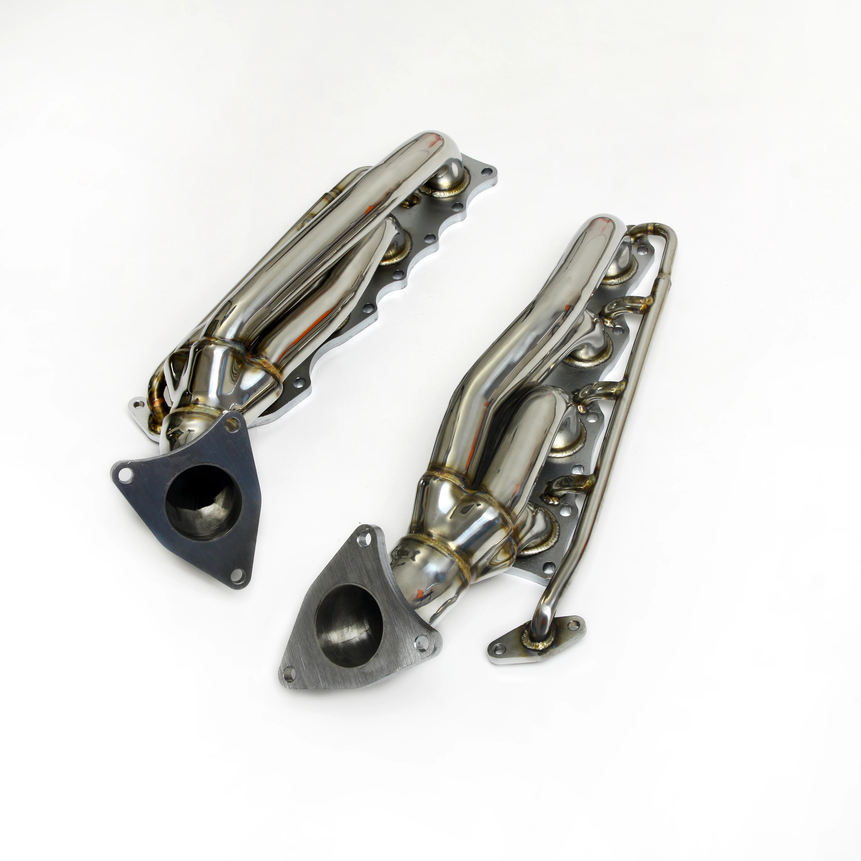 Shorty Exhaust Headers for 07-16 Toyota Tundra 5.7L 345 V8 304 SS Polished Limited SR5 TRD