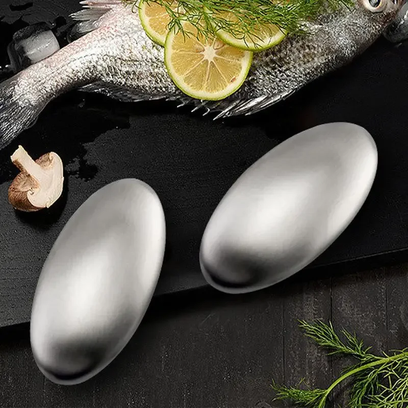 Stainless Steel Soap Odor Remover Bar For Fish Cleaner Onion Garlic Fish Other Strong Scents From Hands And Skin Kitchen Gadgets