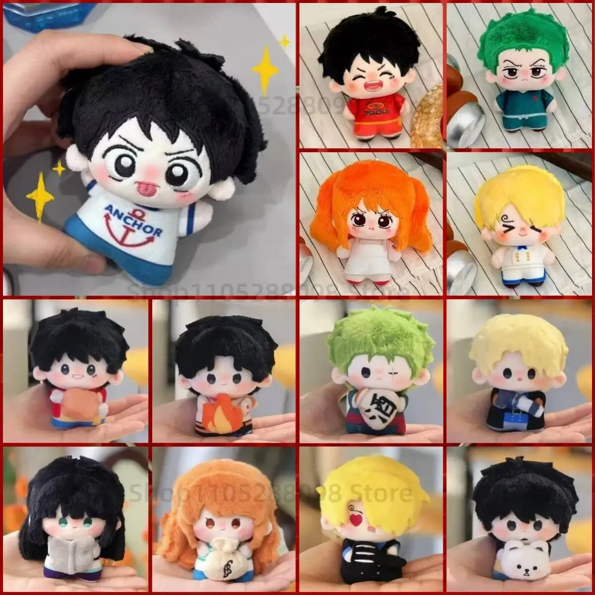 Nuevo Peluche de Anime One Piece 2026, Luffy, Roronoa Zoro, Sanji, Nami, Ace, Nico Robin, Sabo, Law, Colgante de Peluche, Muñeco Kawaii, Juguete para Niños, Regalo