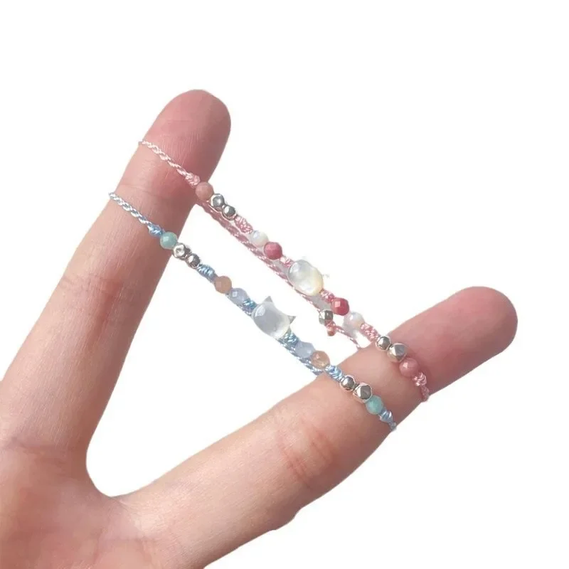 Handmade Couple Cute Cat Bracelet