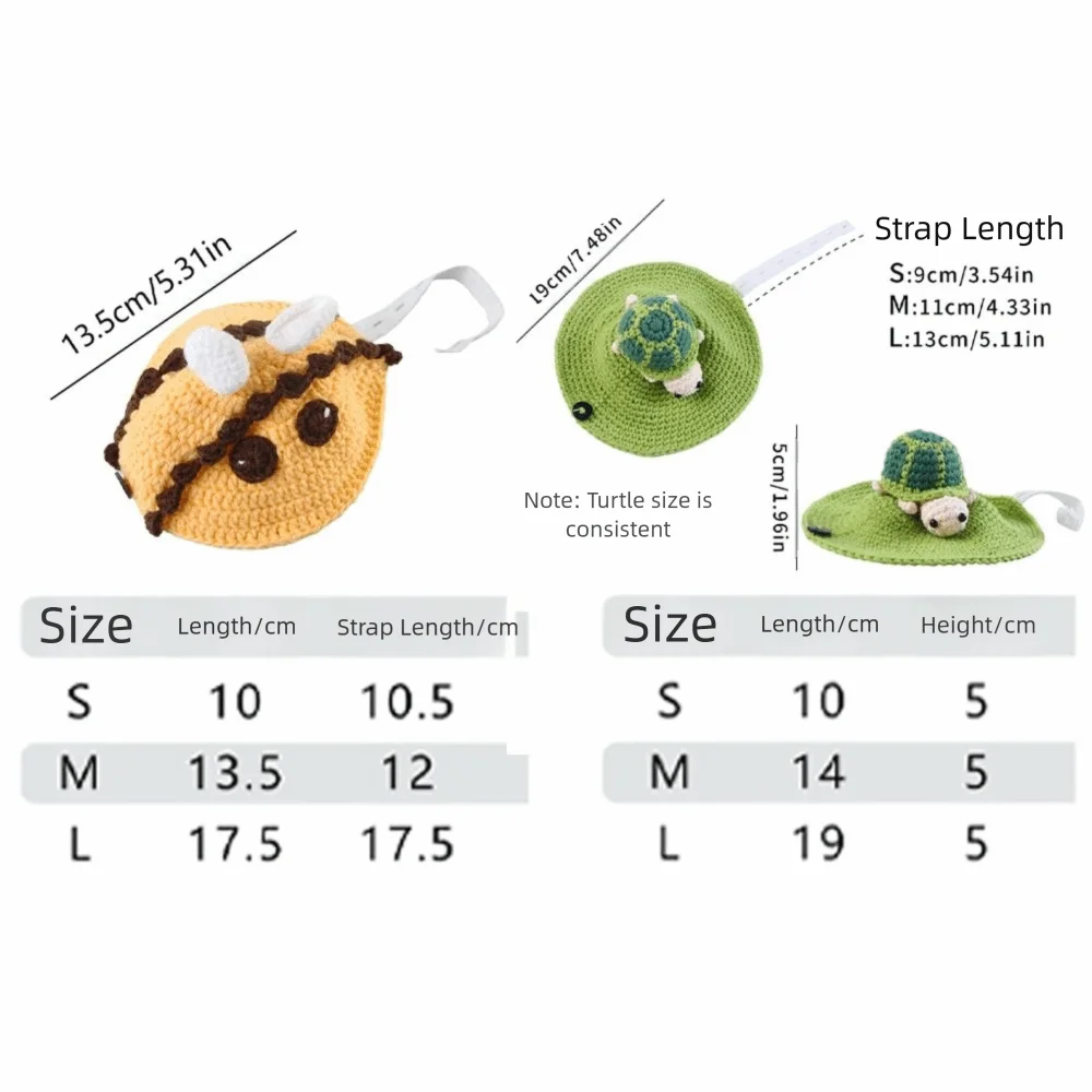 لطيف اليدوية السلحفاة سترة محبوك الزخرفية السلاحف تأثيري حلي النحل شكل السلحفاة الدافئة الزي حفلة الهالوين #6