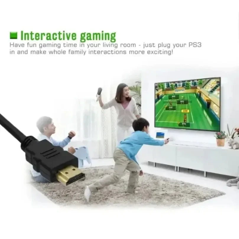 VIKEFON 1,5 m 4K 60 Hz High-Speed-2.0-Verbindungskabel für UHD FHD PS3 PS4 Xbox TV zum Anschluss des Monitors HDMI-kompatibles Kabel – Detail 6