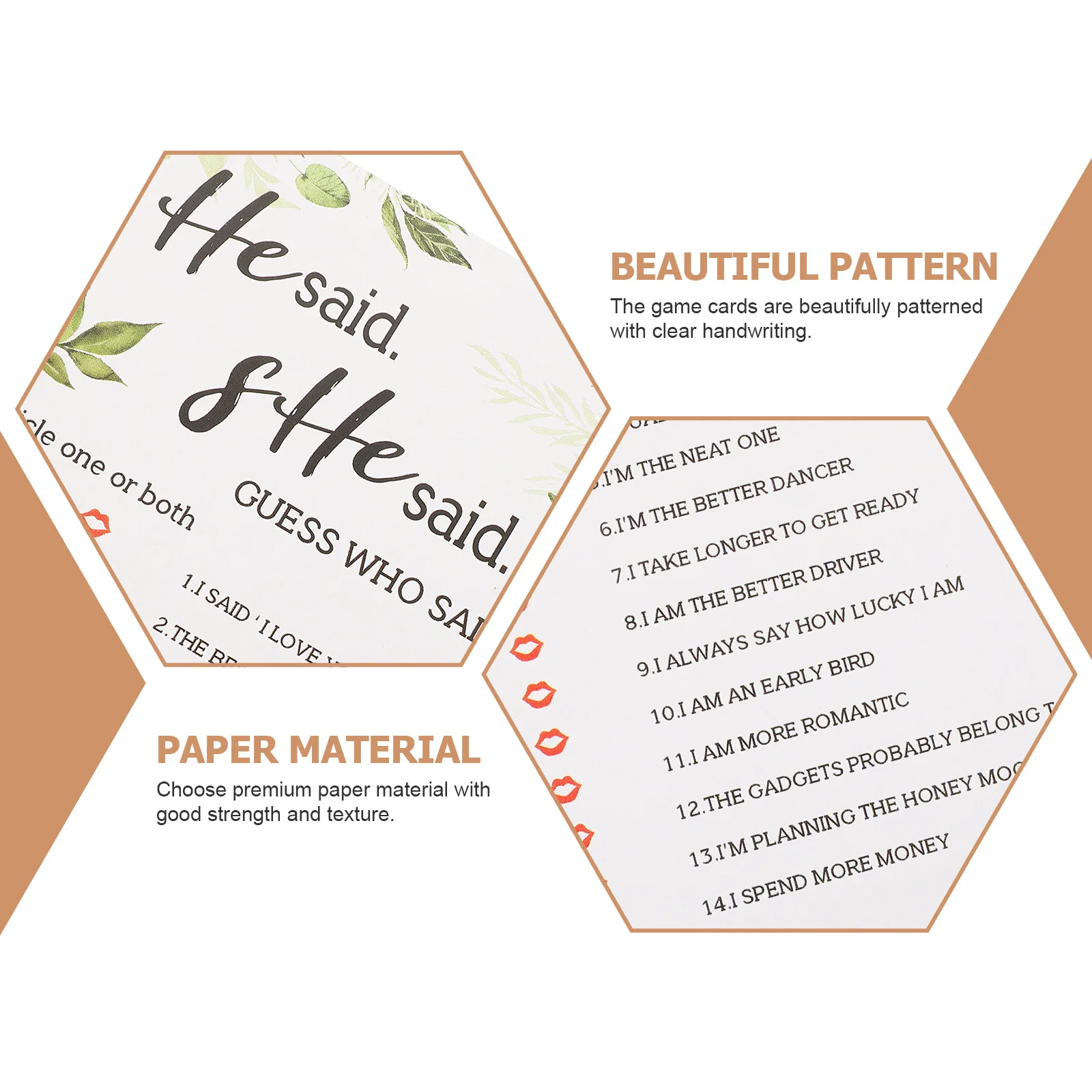 10 pièces jeux de douche nuptiale Kit de cartes de jeu de mariage moderne pour les Couples cartes de jeux de douche nuptiale