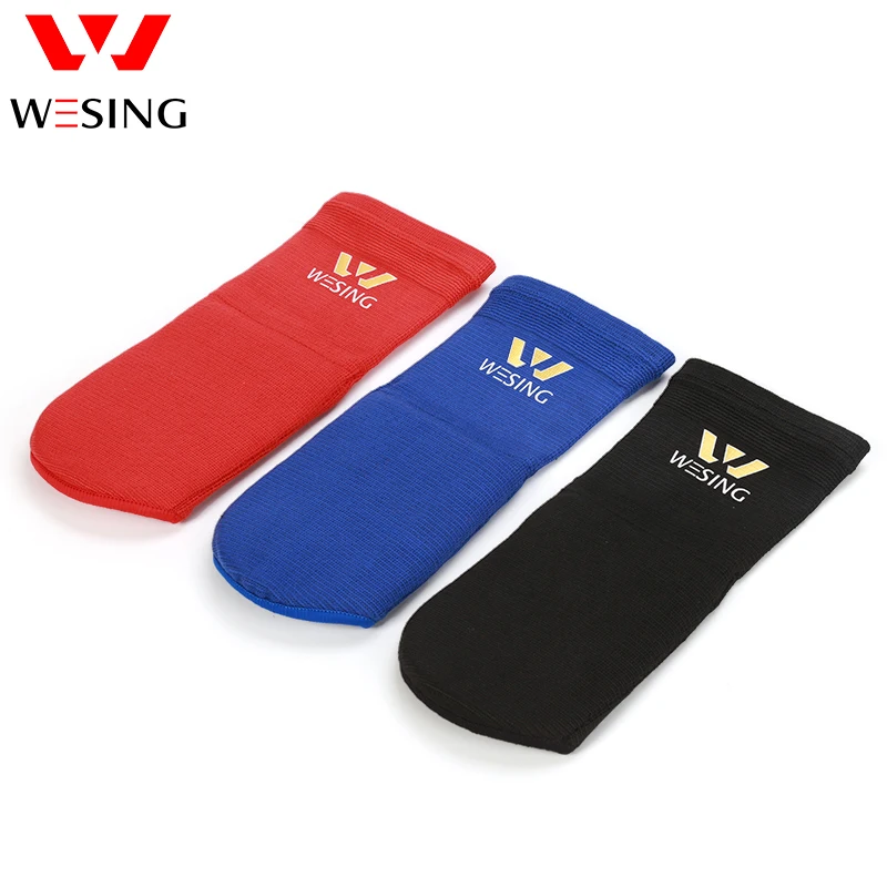 Wesing  Cotton Instep Guard Sanda Boxing Taekwondo Muay Thai Karate Shin and Instep Guard