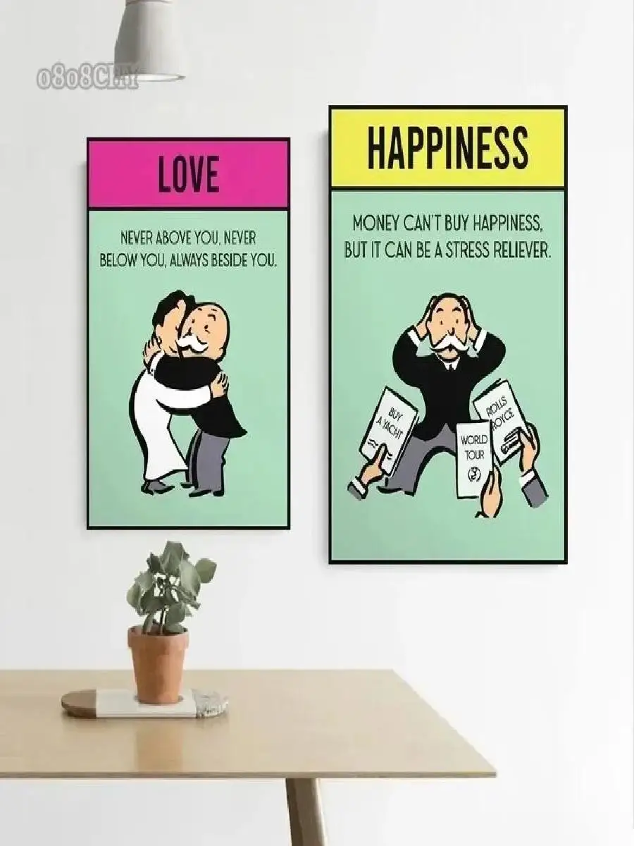 ملهمة النجاح الكرتون جدار الفن أليك احتكار تحفيزية يقتبس قماش طباعة ملصق لديكور المكتب معلقة اللوحة #2