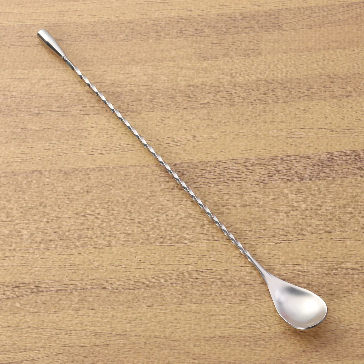 

Stainless Steel Swizzle Stick 304 Threaded Bar Spoon Cocktail Twisted Bartender Tool Stirrer For Shakers Glasses Dishwasher Safe