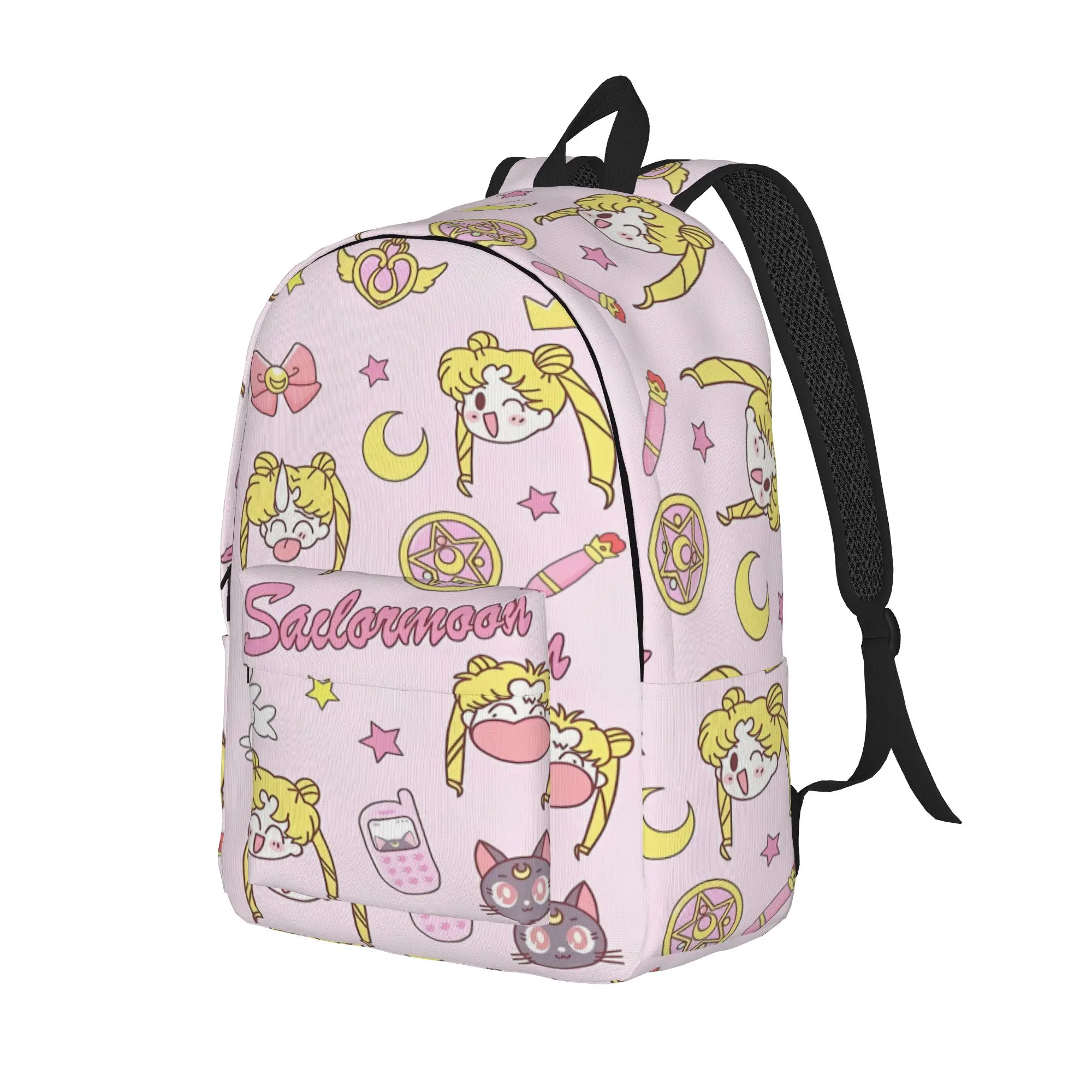 Sailors Moons Luna girls anime Cool Backpack Outdoor Student Business  Daypack for Men Women Laptop Computer Shoulder Bag