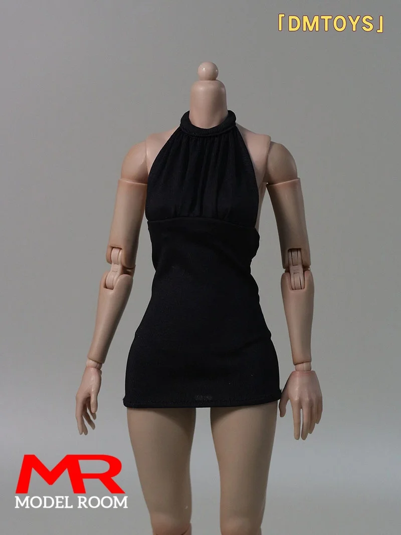 DMTOYS DF093 1/6 échelle femme dos nu robe jupe courte vêtements modèle adapté 12 ''TBL S53 AT203 VCD01 soldat figurine corps