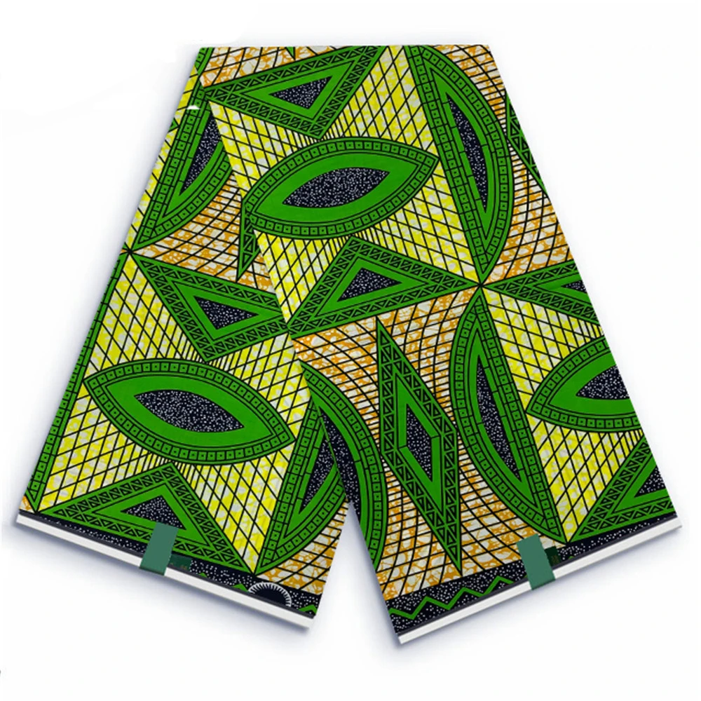 

African Wax Fabric Veritable Nigerian Ankara Block Prints Batik Fabric Newest Super 100% Cotton For Party Dress VL-668