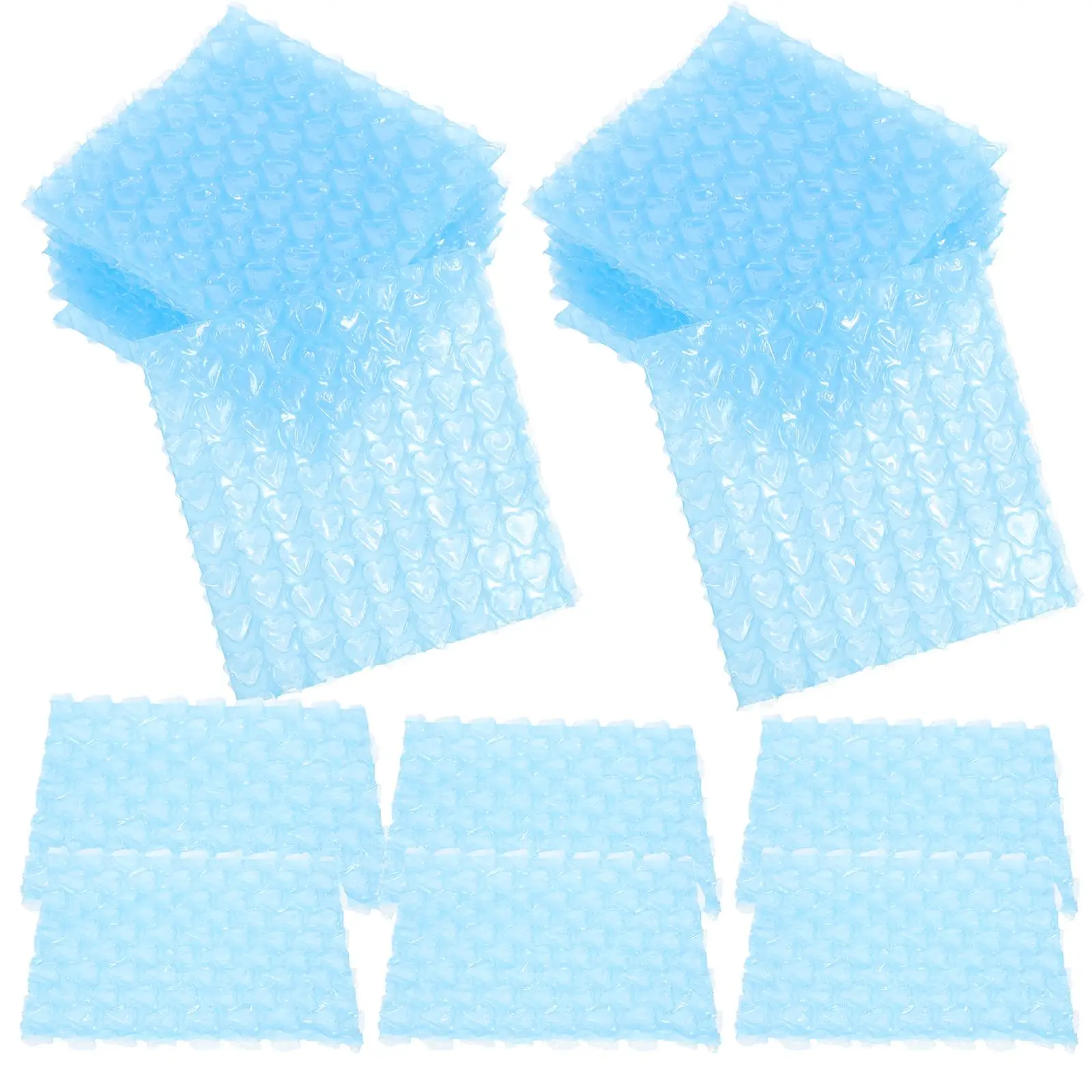 

60 Pcs Double Layer Love Bubble Bag Baggies Walled Pouches Plastic Packaging Envelop Bags for Shipping