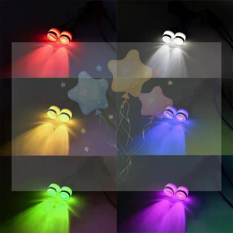 1 Set Eagle Hawk-Eye Light LED Strobe Motorcycle Lights Flashing Signal Lamp Reversing Daytime Running Light 12V White