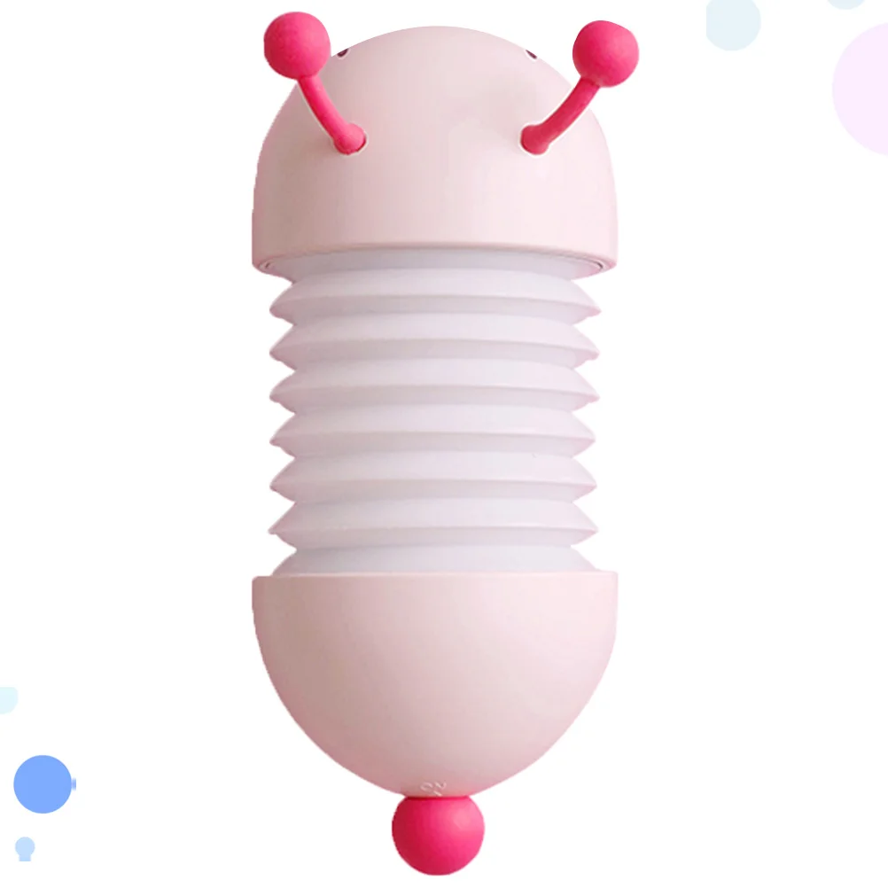 تلسكوبي قابل للطي Led ضوء الليل الوردي مصباح غرفة النوم USB قابلة للشحن السرير الجدول ضوء لغرفة الحضانة ديكور صغير
