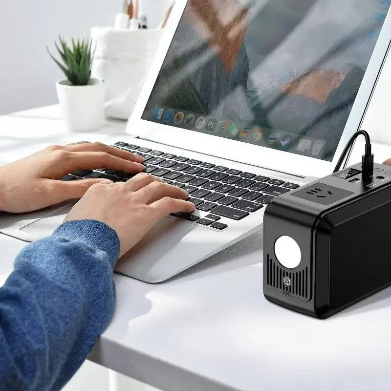 Portable 100W Power Station Solar Charger UK Plug Lithium Ion Battery Supply Flashlight Power Bank for Sale