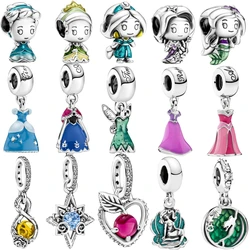 2024 New Fit Pandora gioielli da donna regalo originale Moment bracciale Disney Princess Little Mermaid Ariel Charm Collection Gift