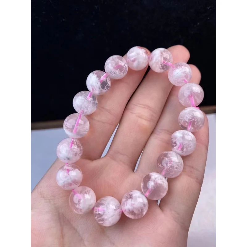 Neue Schneeflocke Geist Weibliche Koreanische Mode Kirschblüte Rosa Einzel Ring Armband