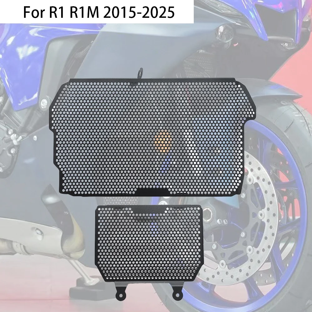 

Motorcycle Radiator Guard Grill Cover Water Tank Cooler Bezel Protector For Yamaha R1 R1M 2015-2025