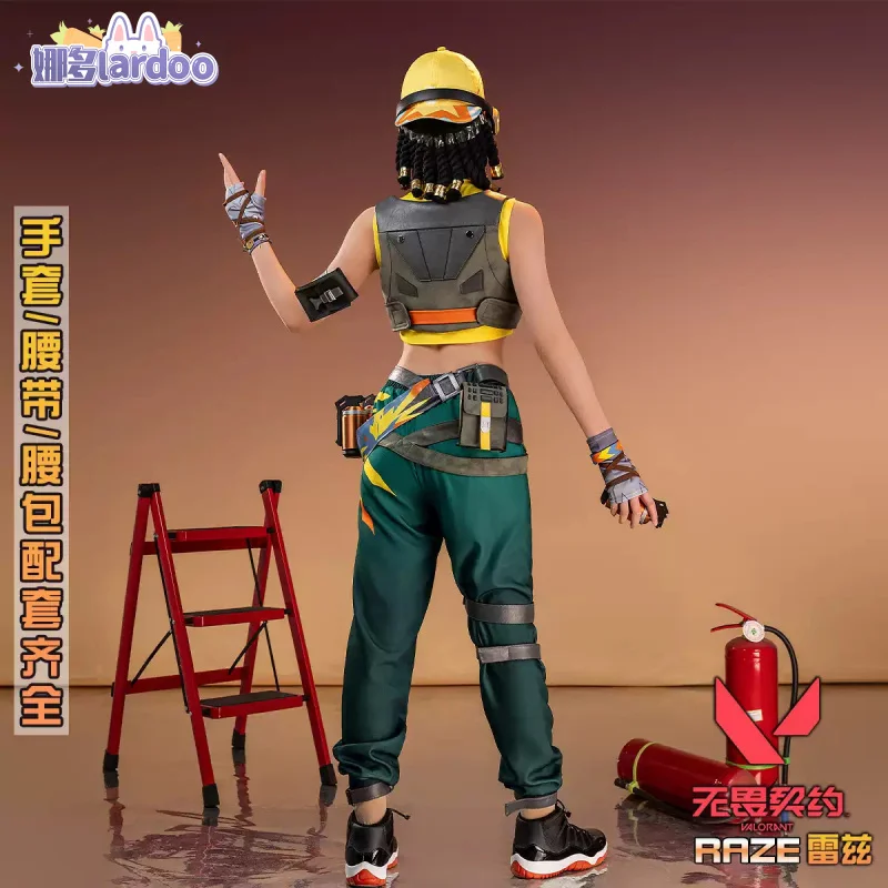 

Raze Cosplay Costume Game VALORANT Uniform Halloween Carnival Party Christmas Play Role Clothes Clothing