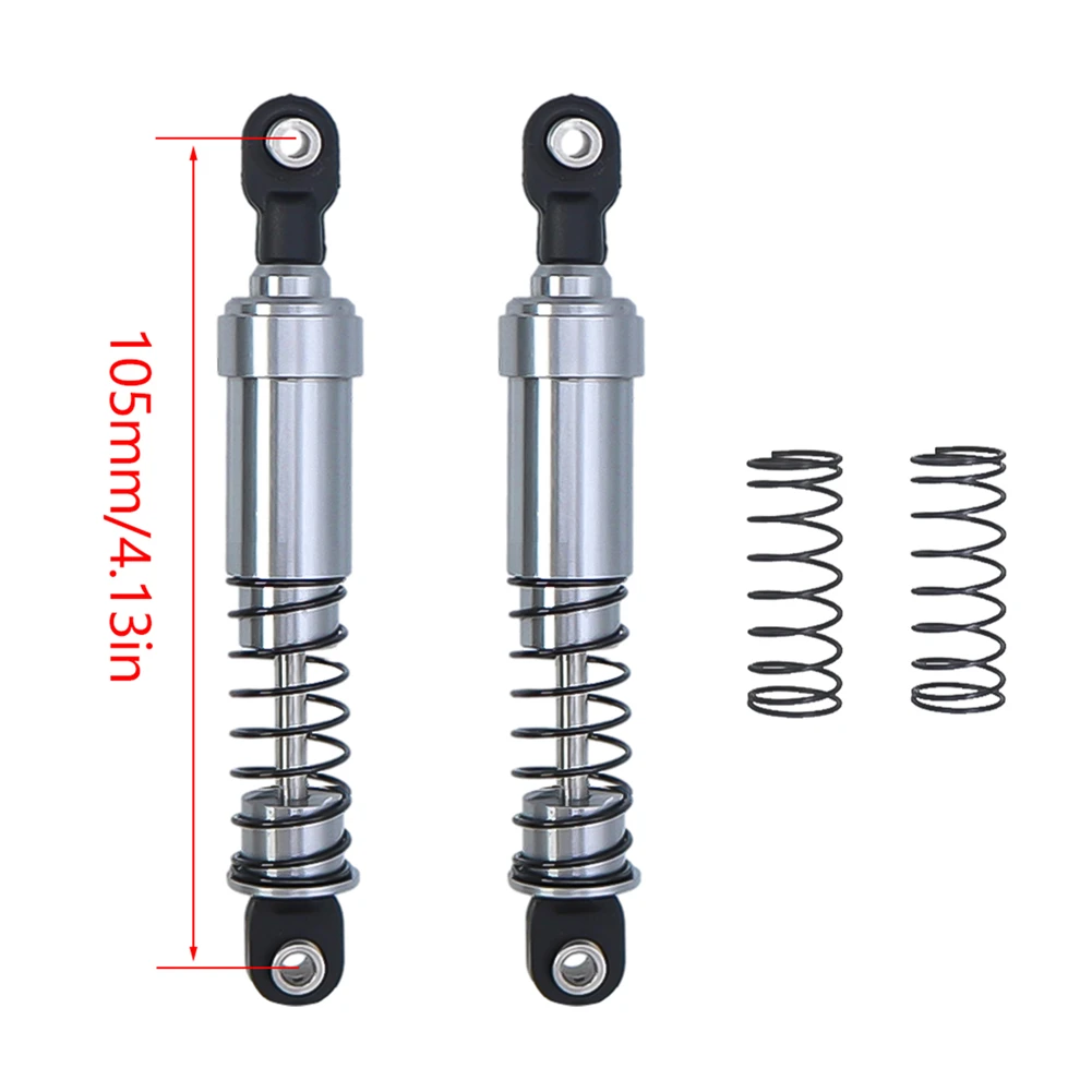 Aluminiowe amortyzatory duża pojemność 75/85/95/105/115mm amortyzator oleju dla gąsienica RC LCG Cheater Rigs SCX10 TRX4 Gamde R1 Comp buduje DIY