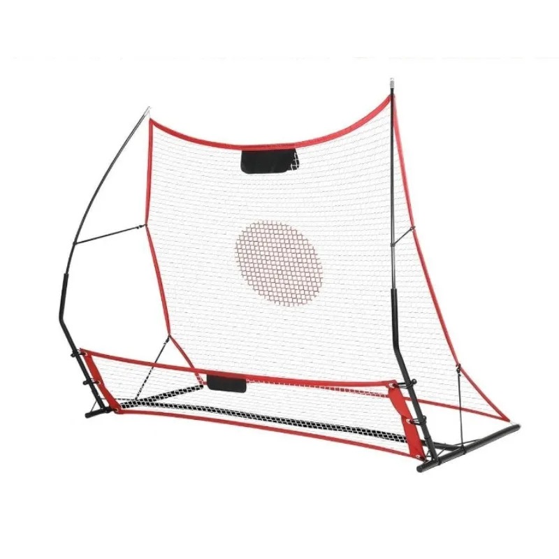 Removable portable football goal rebound net, double-sided high and low pass catch rebound net