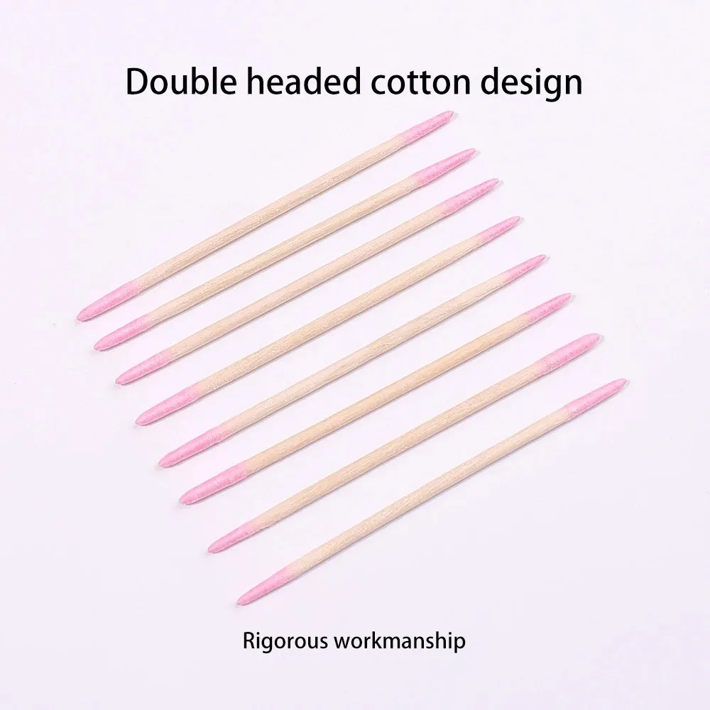 

1/2/5/10Pc Cotton Swab Clean Sticks Bud TipPolish Remover Art Tool Wooden Cotton Head Manicure Detail Corrector Nail Nails Woo