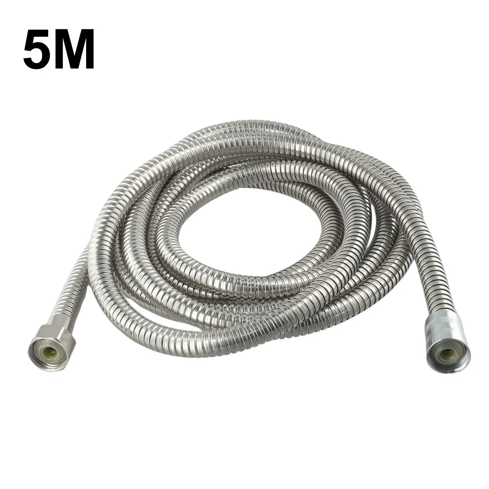 1pc Stainless Steel Flexible Shower Hose3M/4M/5M Shower Water Hose     Extension Plumbing Pipe Pulling Tube Bathroom Accessories