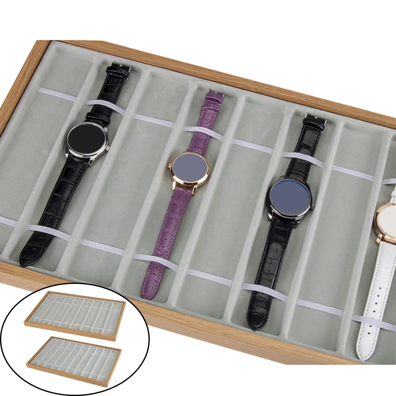 Watches Display Box Portable Holder Organizer for Shop Bracelet Girls Boys