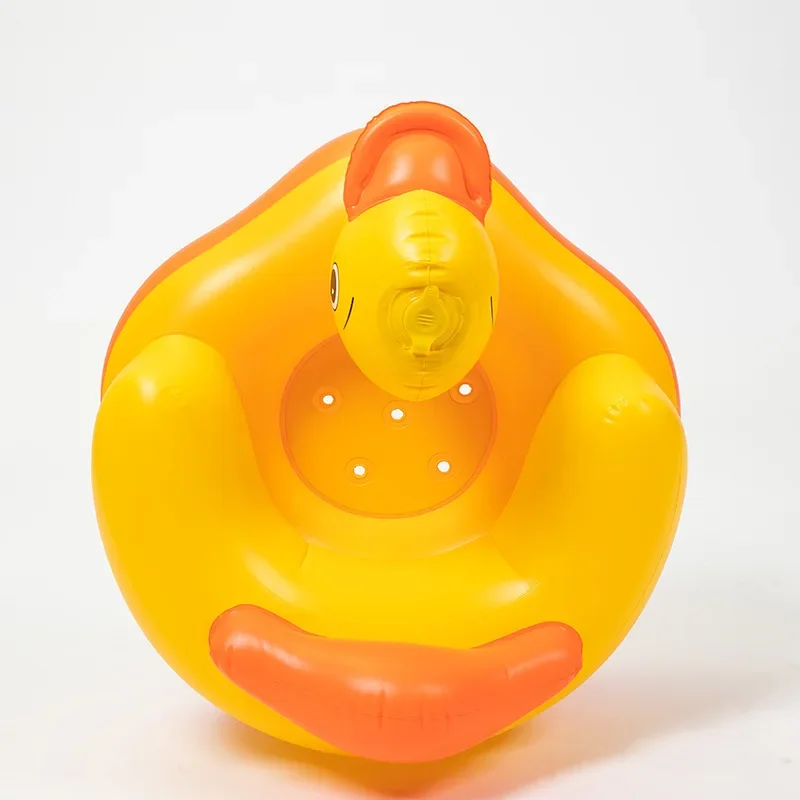 Inflatable Yellow Duck Baby Seat Thickened Safety Chair for Infants Learning Sit Up Indoor Sofa Floor Support Seat for Toddlers view 4