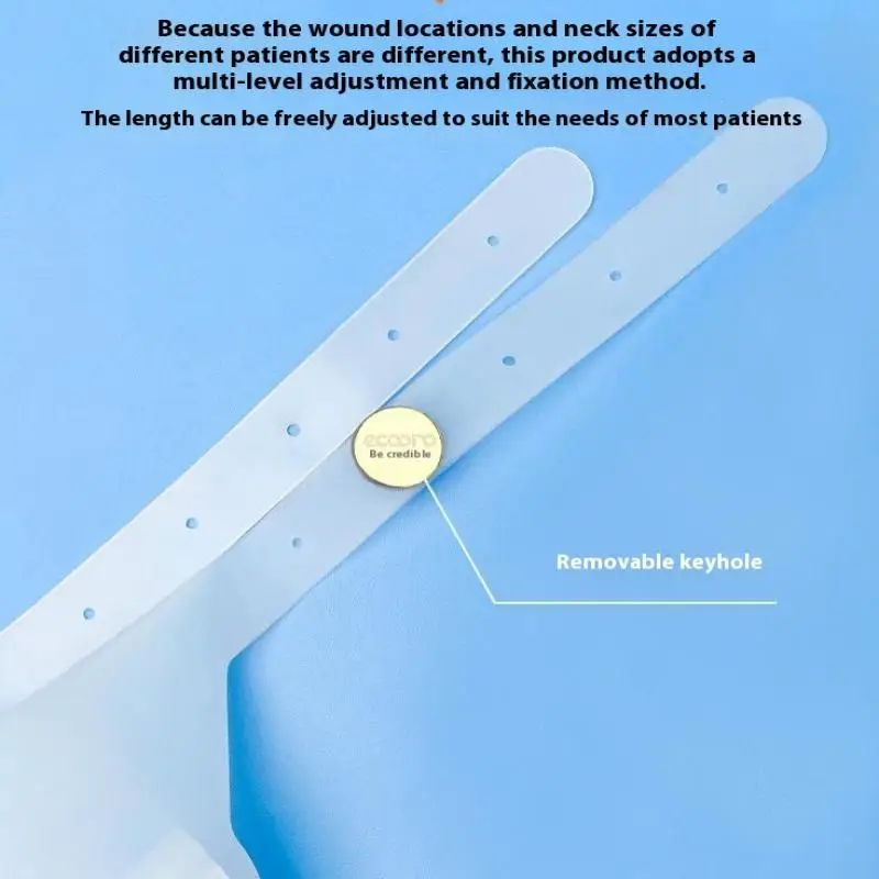 Trach دش يغطي درع مقاوم للماء غطاء القصبة الهوائية الرقبة الجلد ودية سيليكون مقاوم للماء تنفس حمام الحلق قناع #6