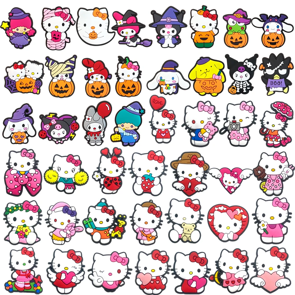 

MINISO 20/25/45pcs Sanrio Shoe Decorations Accessories Charms For Clogs Bogg Bag Bubble Slides Sandals, Gift Idea for Birthday