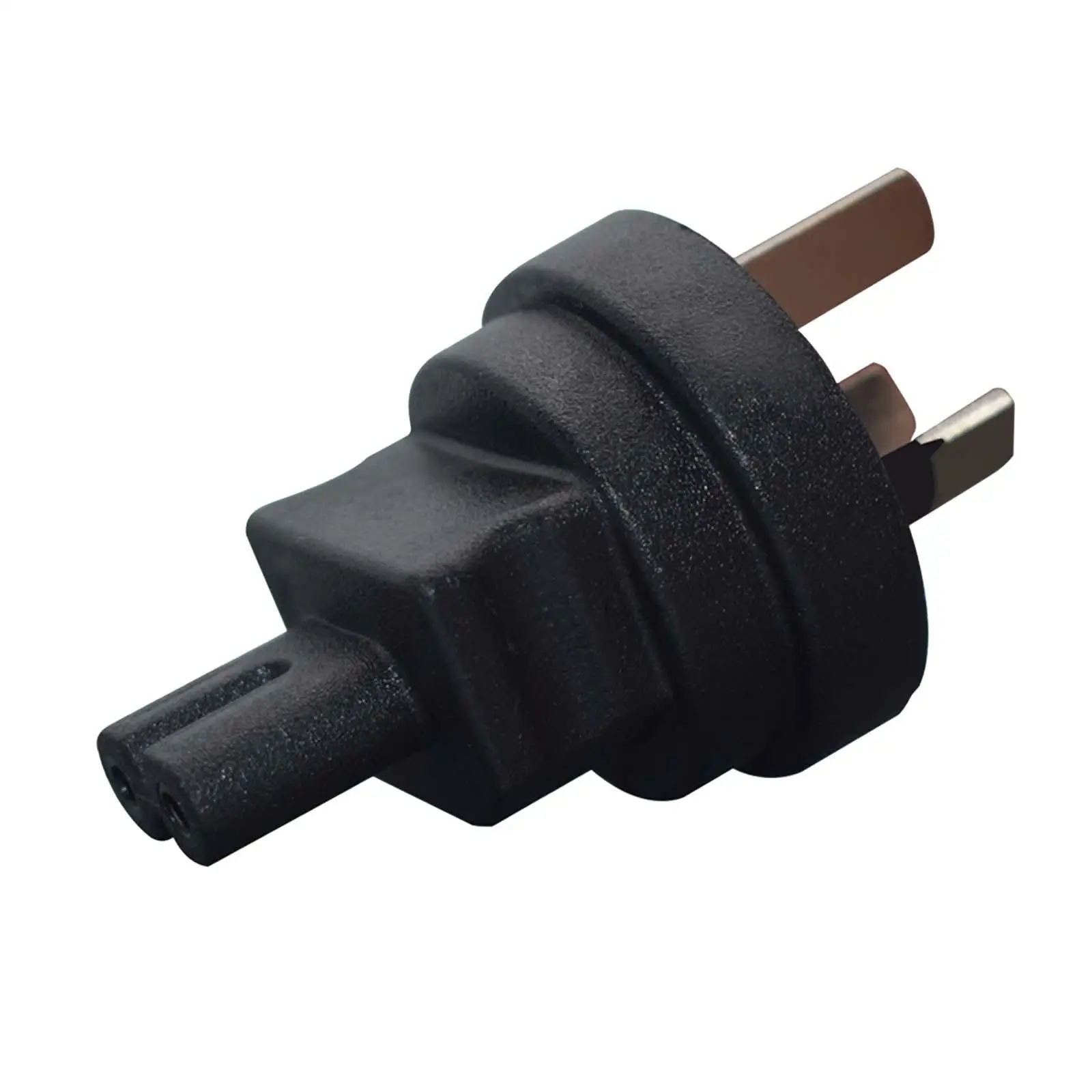 Adaptador de corriente IEC C14 macho a C7 hembra 10A/250V convertidor negro para computadora portátil