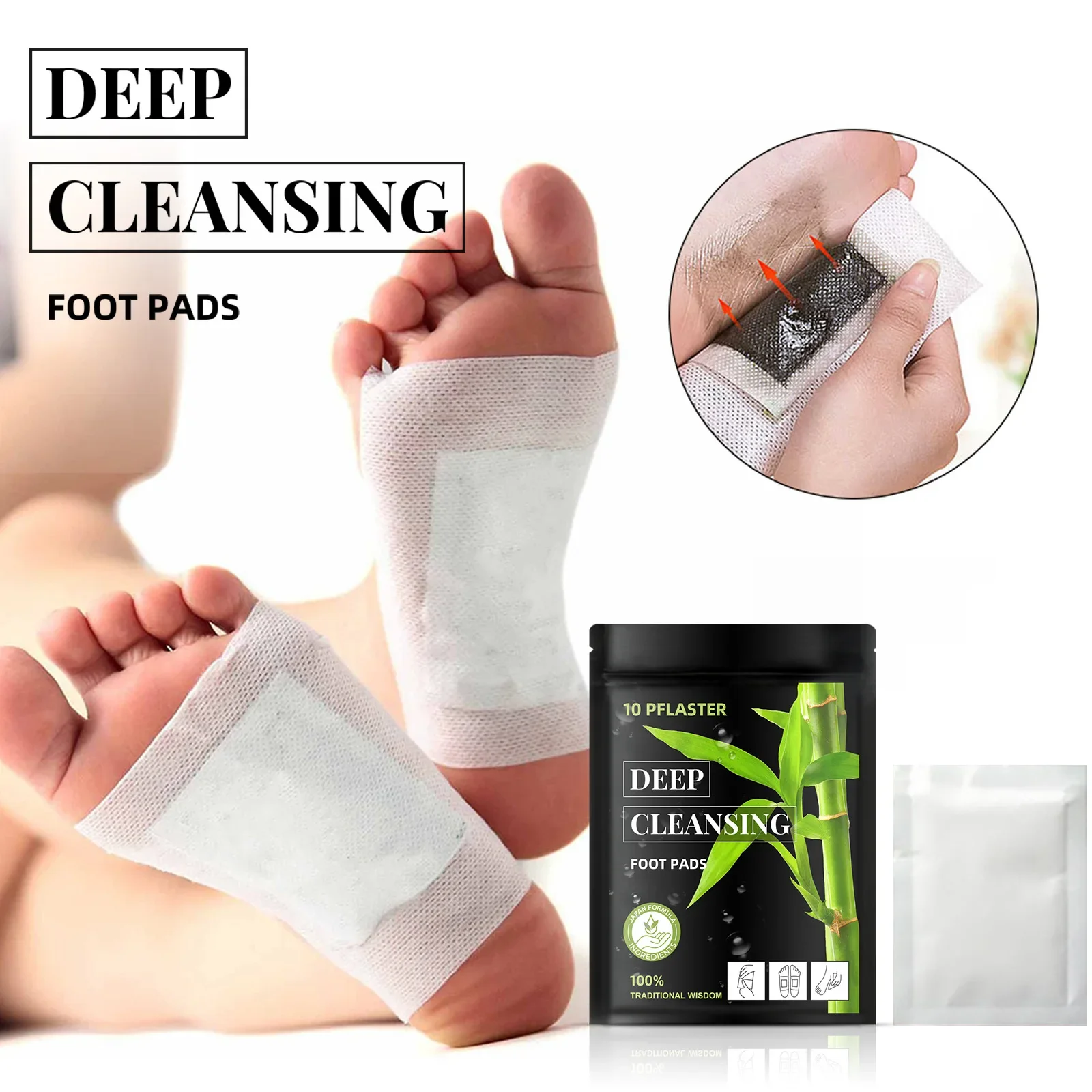 South Moon Cleansing Detoxify Foot Patch Stress Relief Helping Sleep Relaxation Weight Loss Slimming Dehumidification Foot Patch