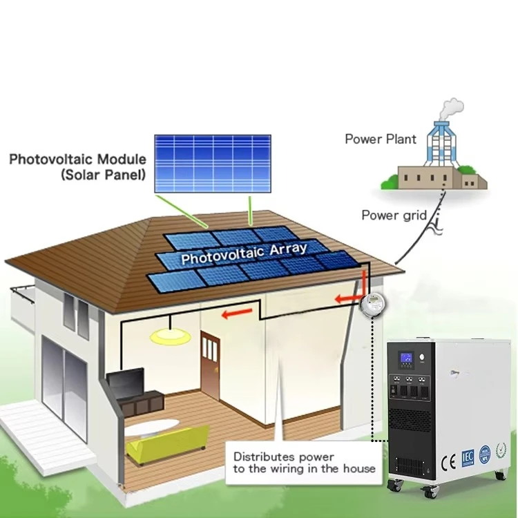 Home Energy Storage 6kWh Portable Solar System All-In-One Built-In Inverter LiFePO4 Battery Hybrid Grid for Home Emergency