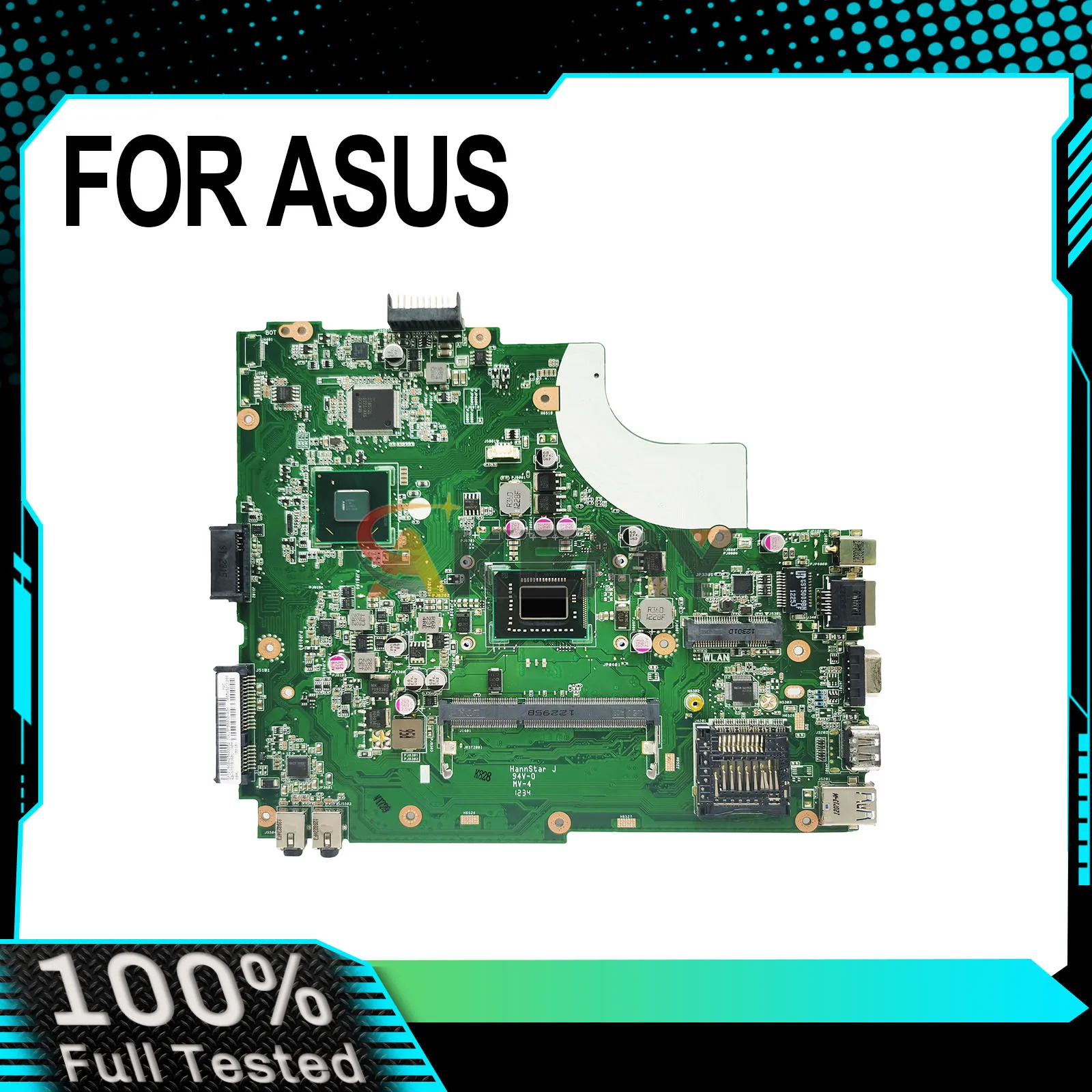 For ASUS K43L K84L X44H X84H X44K Laptop Motherboard With I3-2330M CPU UMA 100% Test work