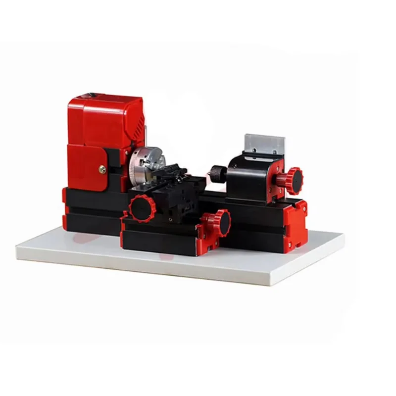Z20002 Mini Motorized Metal Lathe Machine 24W 2000 12000RPM Multifunctional Student Teaching Full Metal Workshop Tool