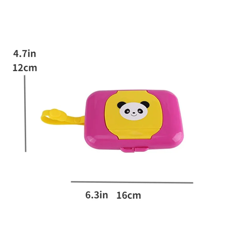 Travel Wipes Case, Portable Wipes Dispenser for Baby, Portable Baby Wet Wipe Pouch Dispenser, Reusable Stroller Wet Wipes Box