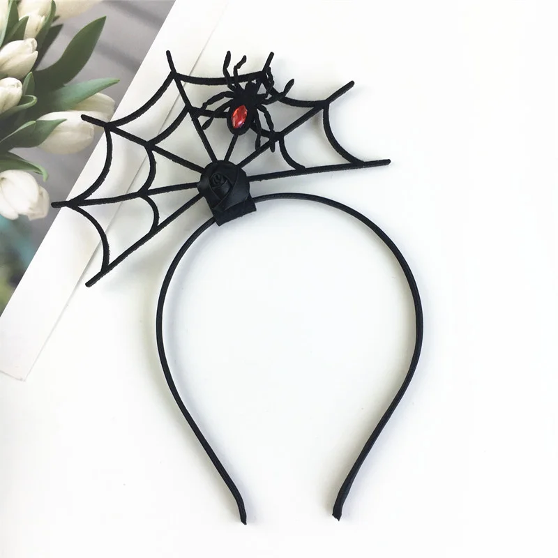 Headband Eye-catching Fashionable Party Clothing Accessories Festival Party Supplies Best Selling Rose Flower Head Hoop Ghostly