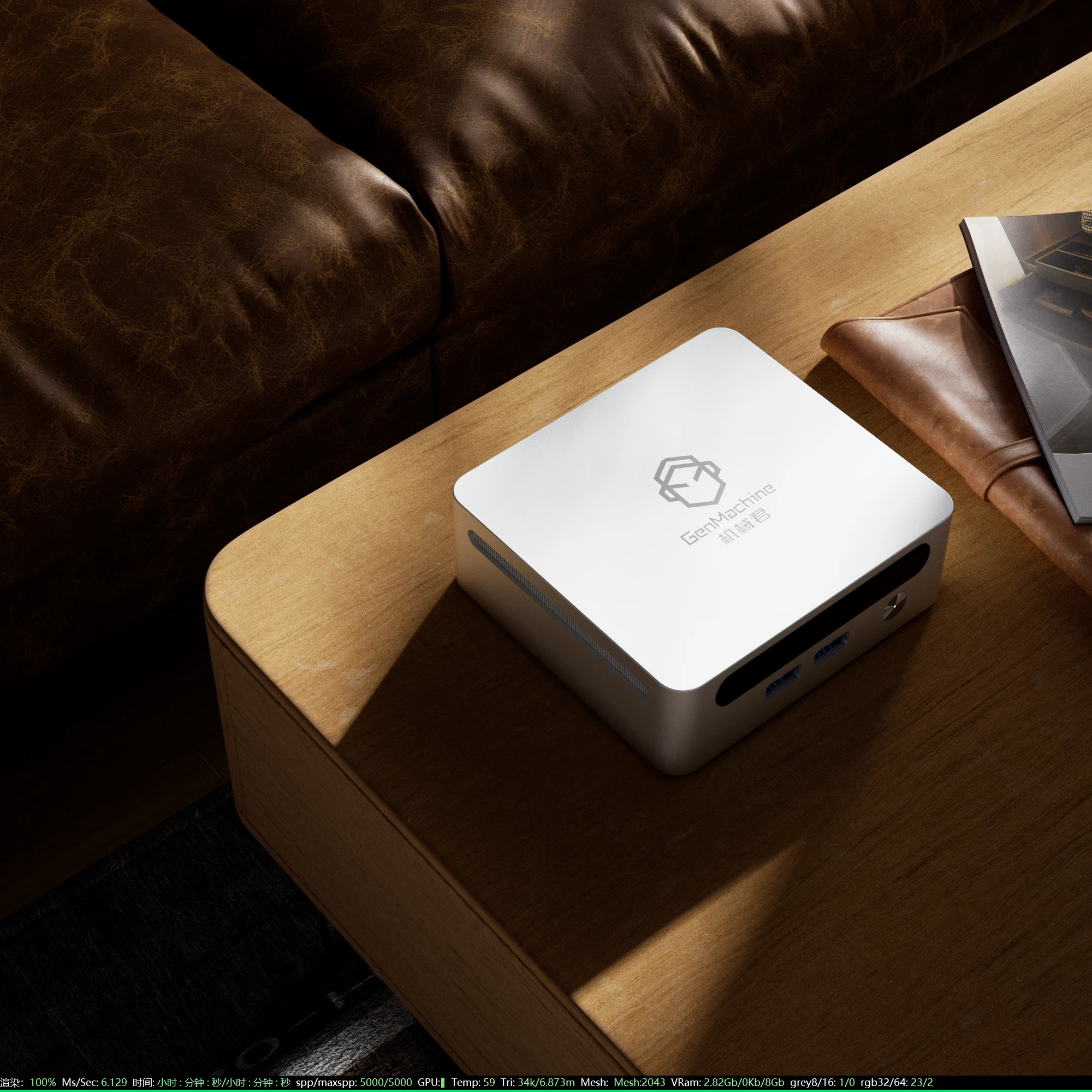 GenMachine Mini PC AMD Ryzen5 7530U Win11 R5 7530U RAM 16G SSD 1T Dual Channel Office Gaming Computer pc gamer presente LOL CF