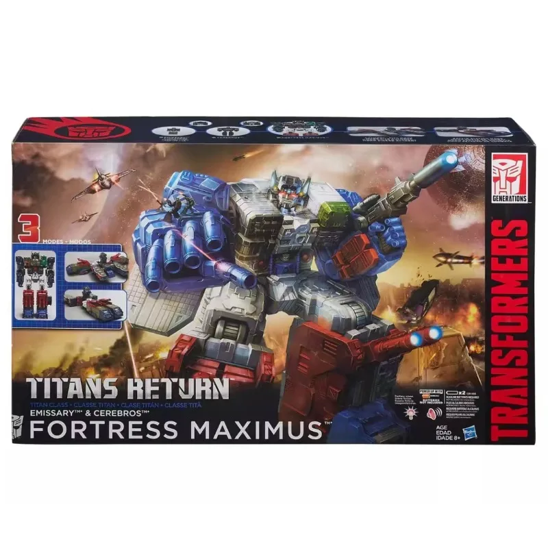 New Original Hasbro Transformers Titans Return IDW Fortress Maximus Action Figure Toy Kids