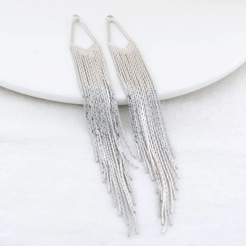 125MM 14K Gold Color Brass Chain Tassel Charms Pendants High Quality Jewelry Making Supplies Diy Findings