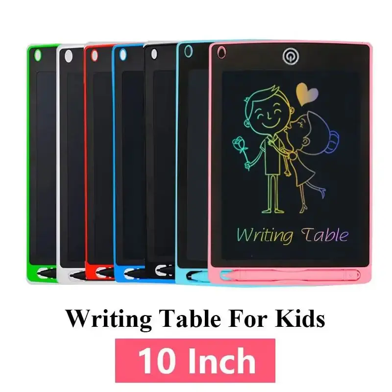 Mehrere Größen erhältlich: Zeichen- und Übungstafel – Handschrift-Tablet mit One-Touch-Löscherfunktion – 12'', 10'', 8'' – Wählen Sie Ihre Farbe – Detail 5