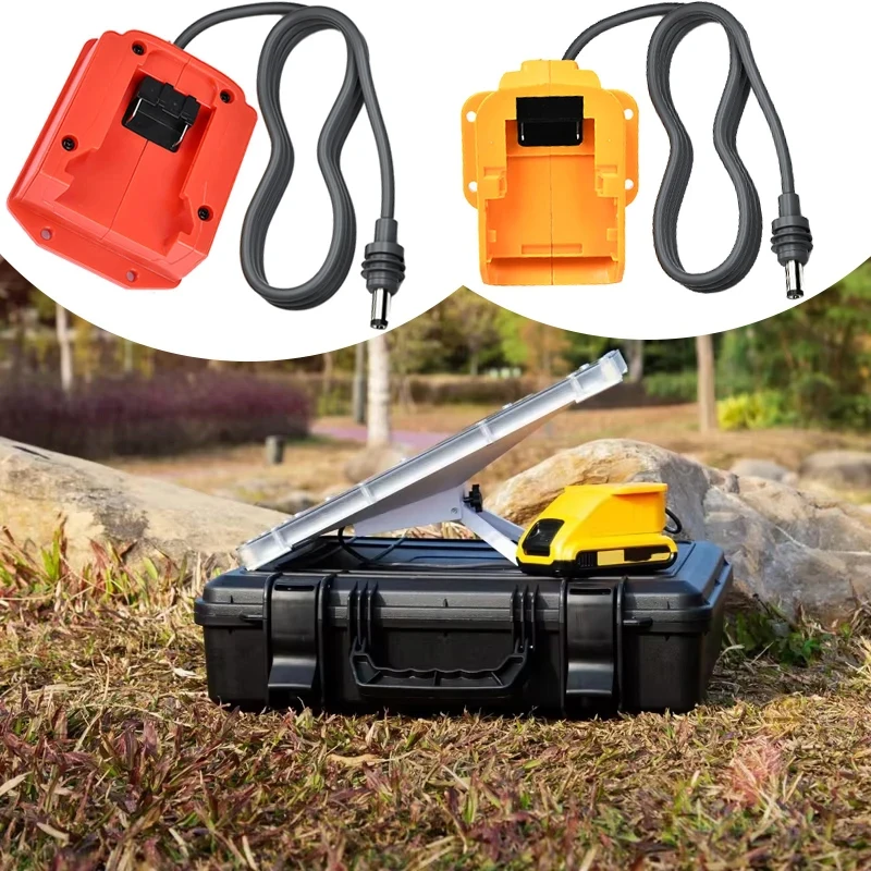 

Зарядное устройство с питанием от аккумулятора для Starlink Mini, водонепроницаемый разъем постоянного тока для Dewalt/Milwaukee 18V, литий-ионный для наружного и экстренного использования