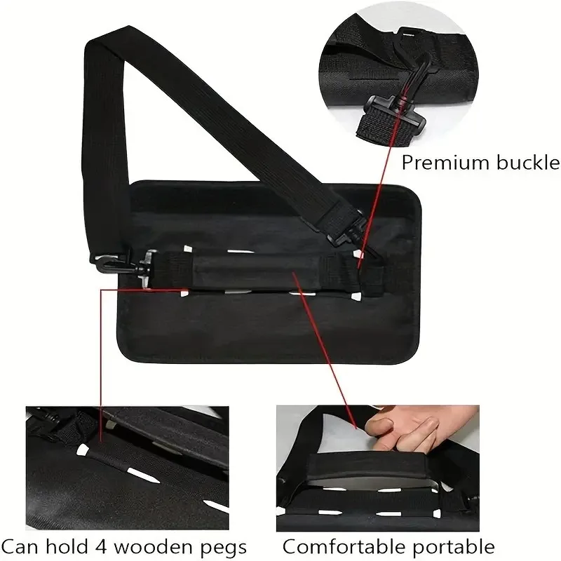 Mini Portable Nylon Golf Club Bag Simple Golf Gun Carrier Bag Travel Bag Golf Training Case With Adjustable Shoulder Straps