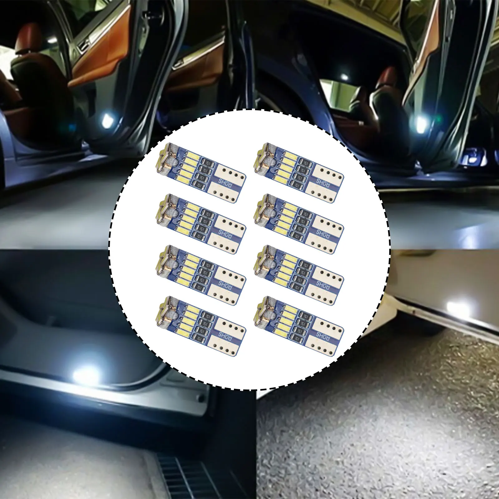 Canbus Error Free Interior Lighting License Plate Lights Wide Application Easy Installation Voltage High Brightness