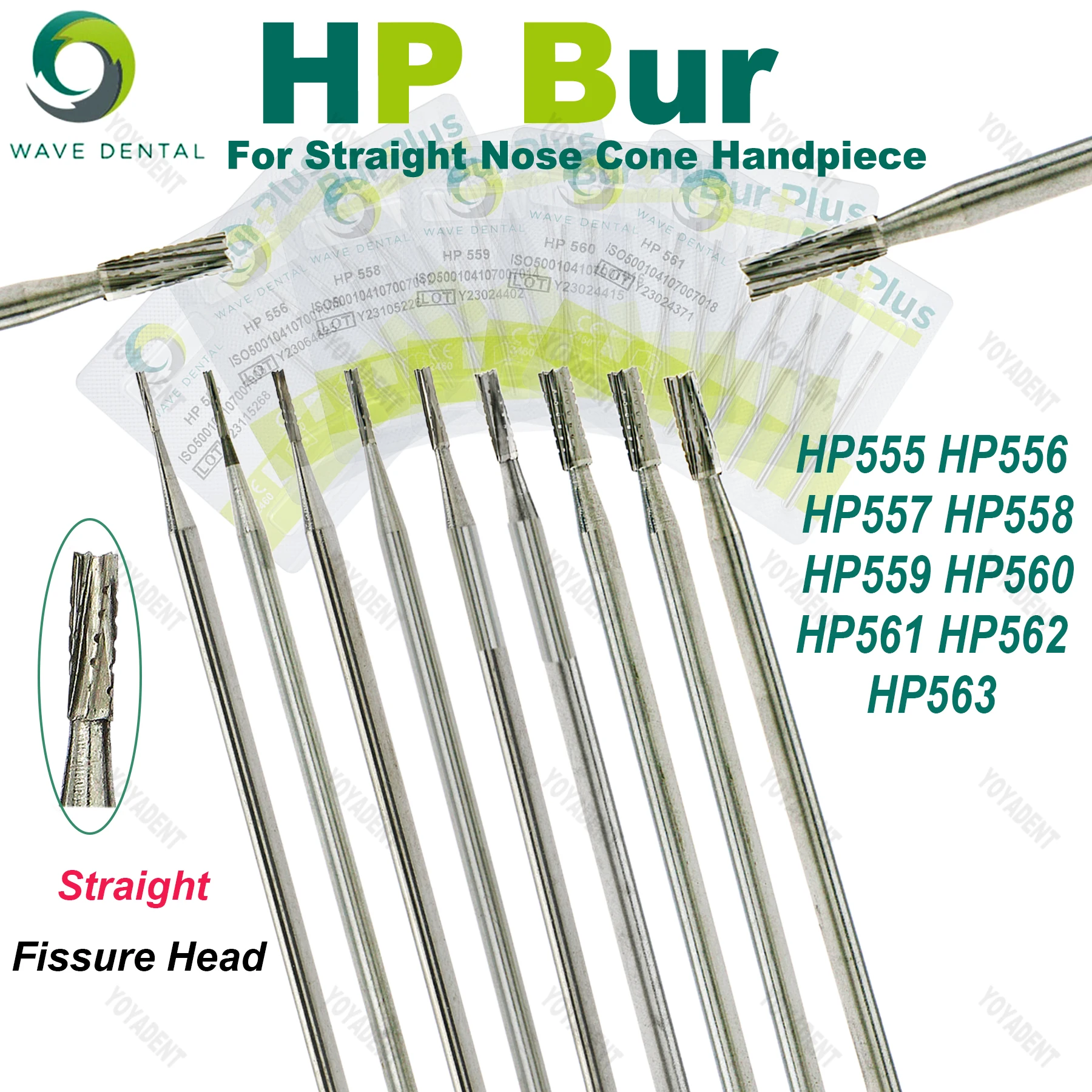 

Dental Tungsten Carbide Bur Straight Fissure Head Slow Bur HP Dental Tools For Low Speed Handpiece Or Micro Motor Handpiece
